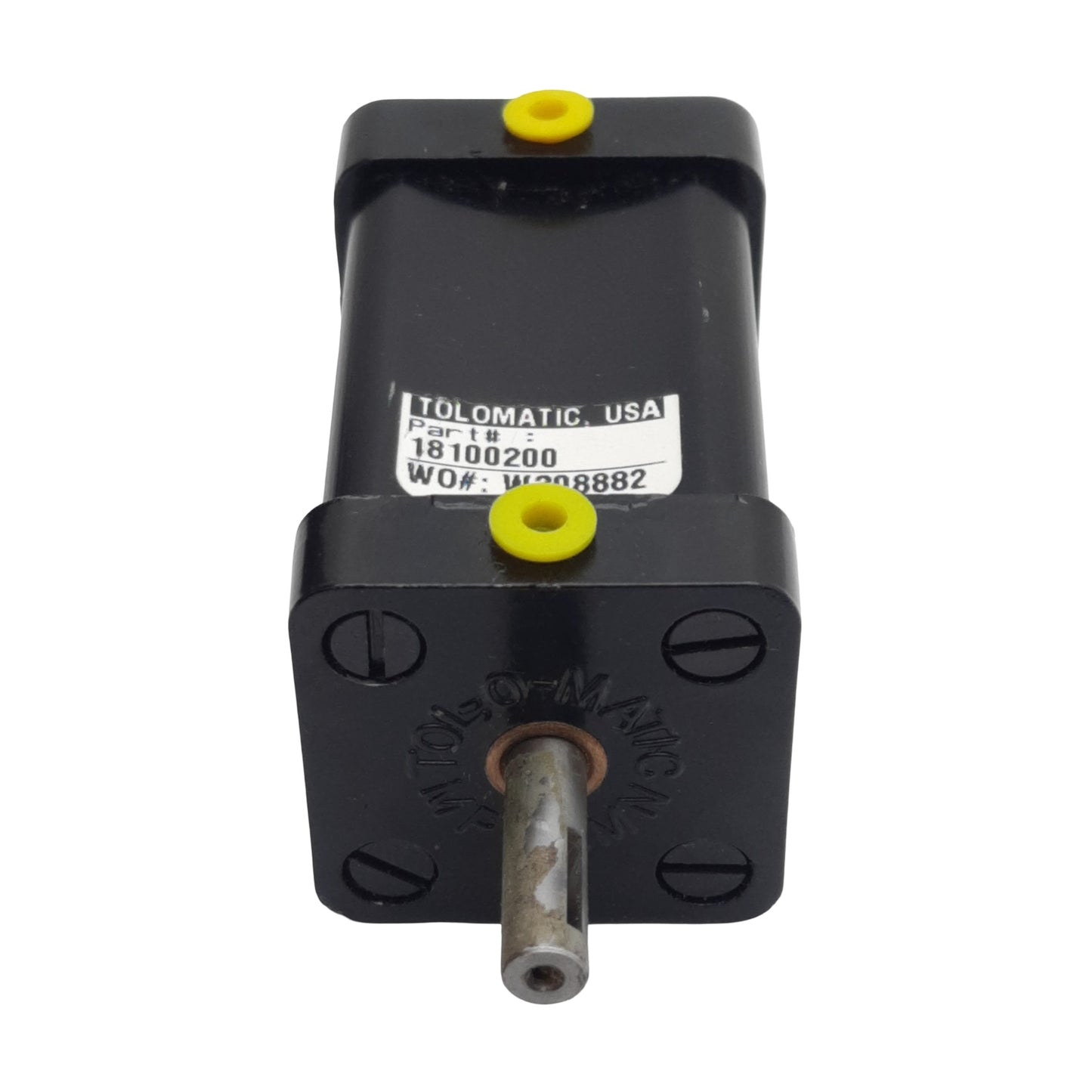 Used Tolomatic 1810-0200 Vane Rotary Actuator ø1in Bore, 100° Rotation, 100psi, #8-32