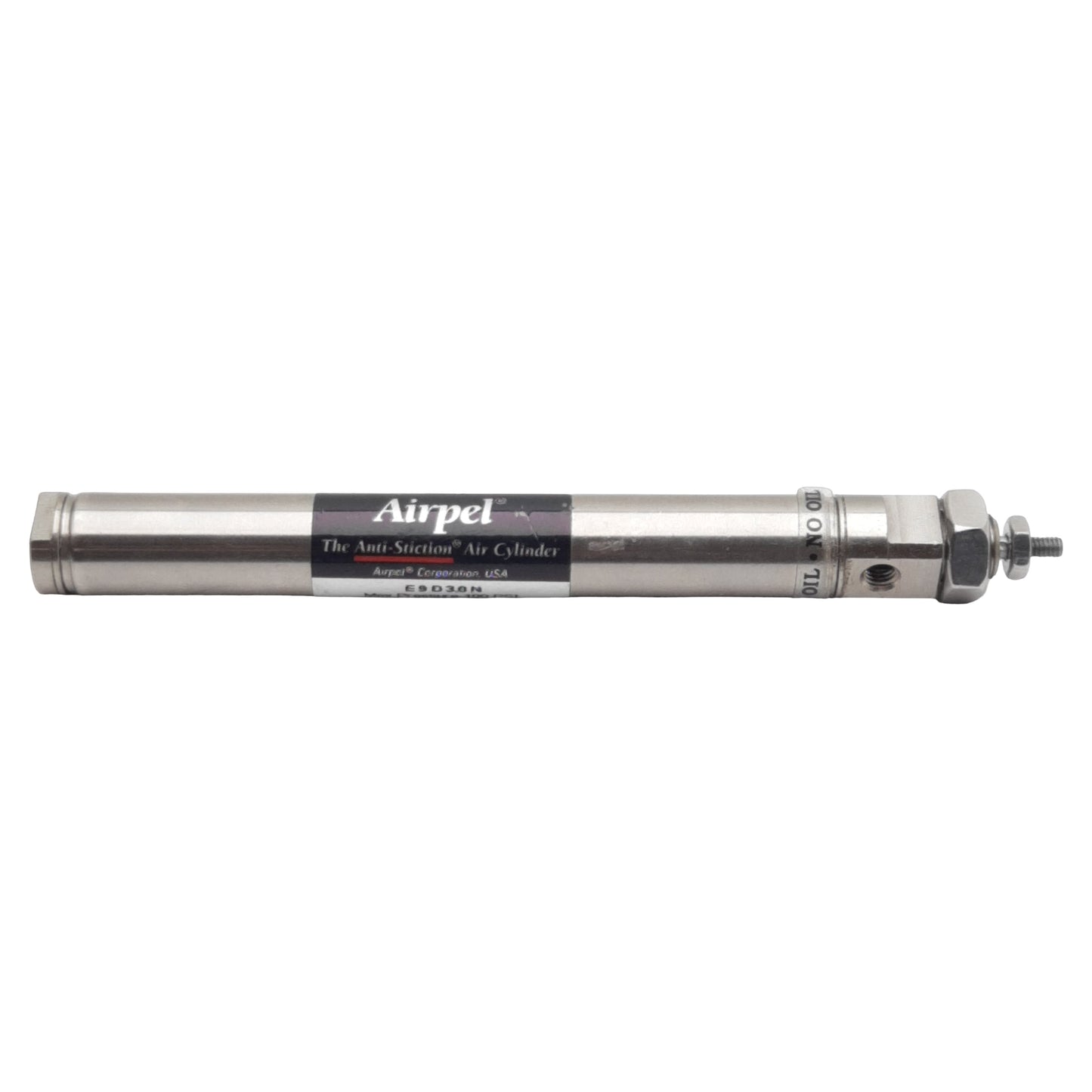 Used Airpot Airpel E9D3.0N Pneumatic Cylinder, ø0.366in Bore, 3in Stroke, M5, 100psi