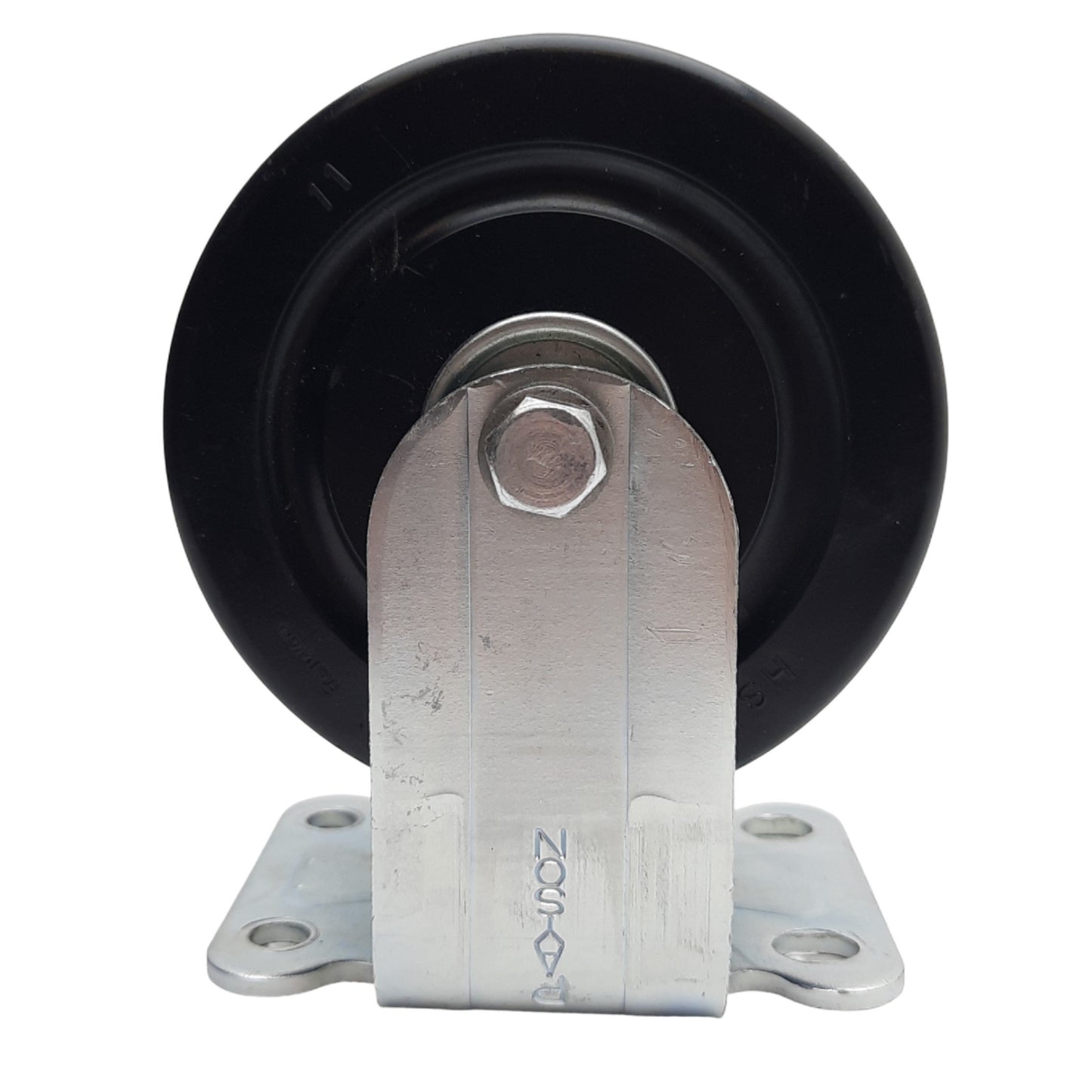 Used Payson Double Wheel Caster ø4in Wheel, 1-1/4in Width, 3-3/4 x 2-3/4in Plate