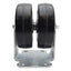 Used Payson Double Wheel Caster ø4in Wheel, 1-1/4in Width, 3-3/4 x 2-3/4in Plate