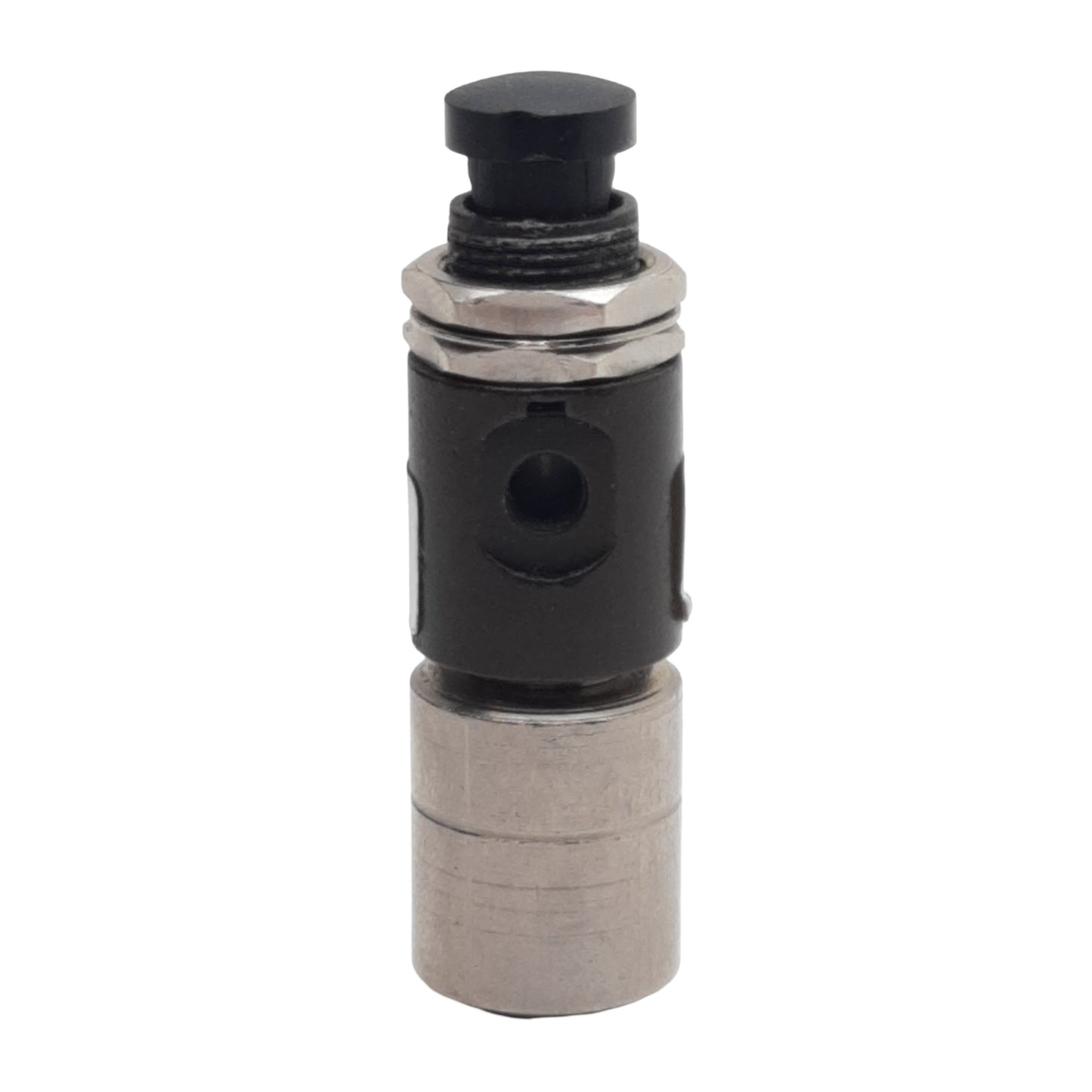 Used Pneumadyne A0-30-7 Pushbutton Control Valve 3-Way NC ø5/16in Tube, #10-32 125psi