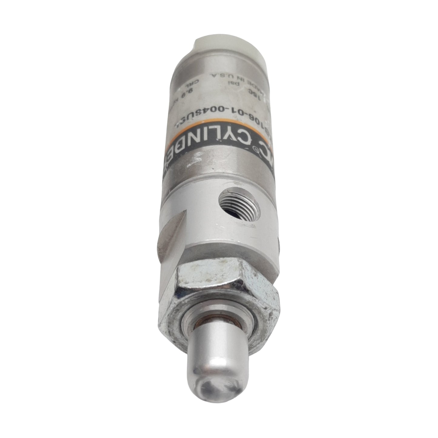 Used SMC NCMB106-01-0046USL Pneumatic Cylinder, ø1-1/16in Bore, 1in Stroke, 1/8in NPT