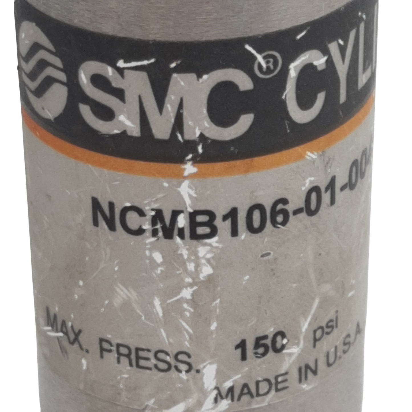 Used SMC NCMB106-01-0046USL Pneumatic Cylinder, ø1-1/16in Bore, 1in Stroke, 1/8in NPT