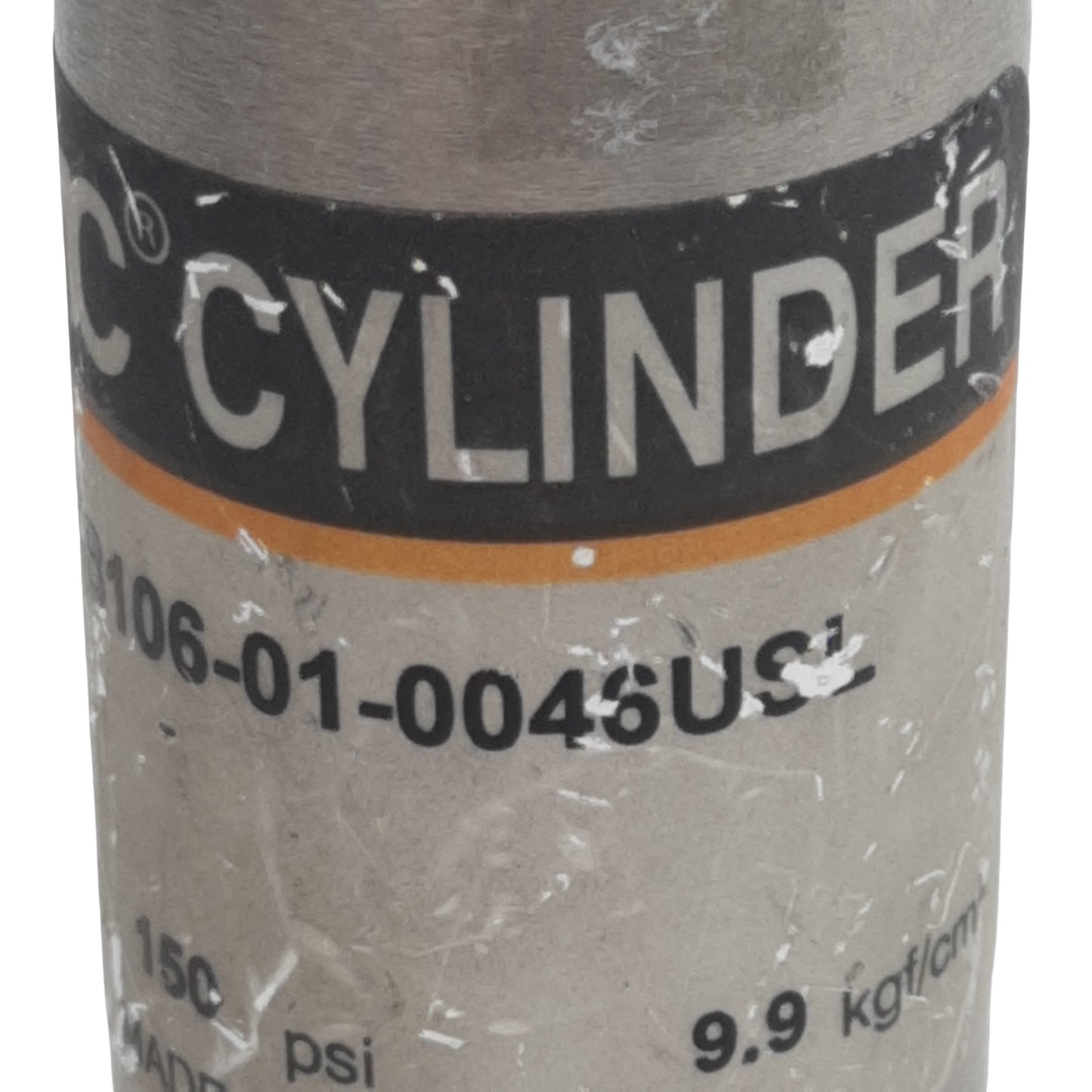 Used SMC NCMB106-01-0046USL Pneumatic Cylinder, ø1-1/16in Bore, 1in Stroke, 1/8in NPT