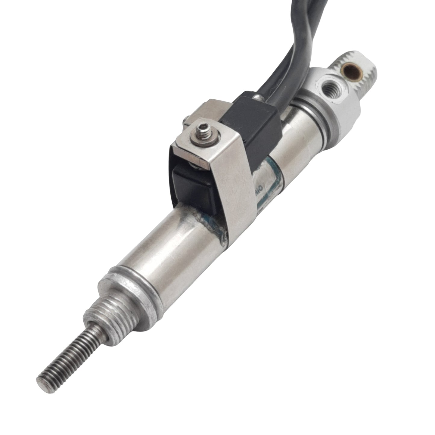 Used Clippard USR-08-1/2-MB Pneumatic Cylinder w/ Switches, ø1/2in Bore, 1/2in Stroke