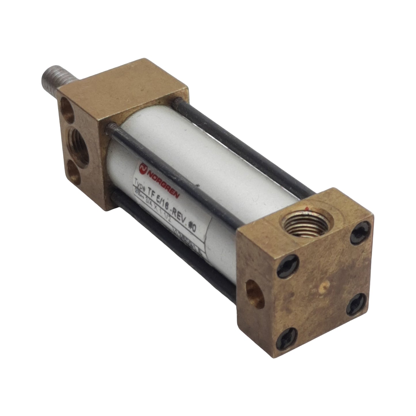 Used Norgren TF5/16-REV-3/4X1-1/2 Pneumatic Cylinder, ø3/4in Bore, 1-1/2in Stroke