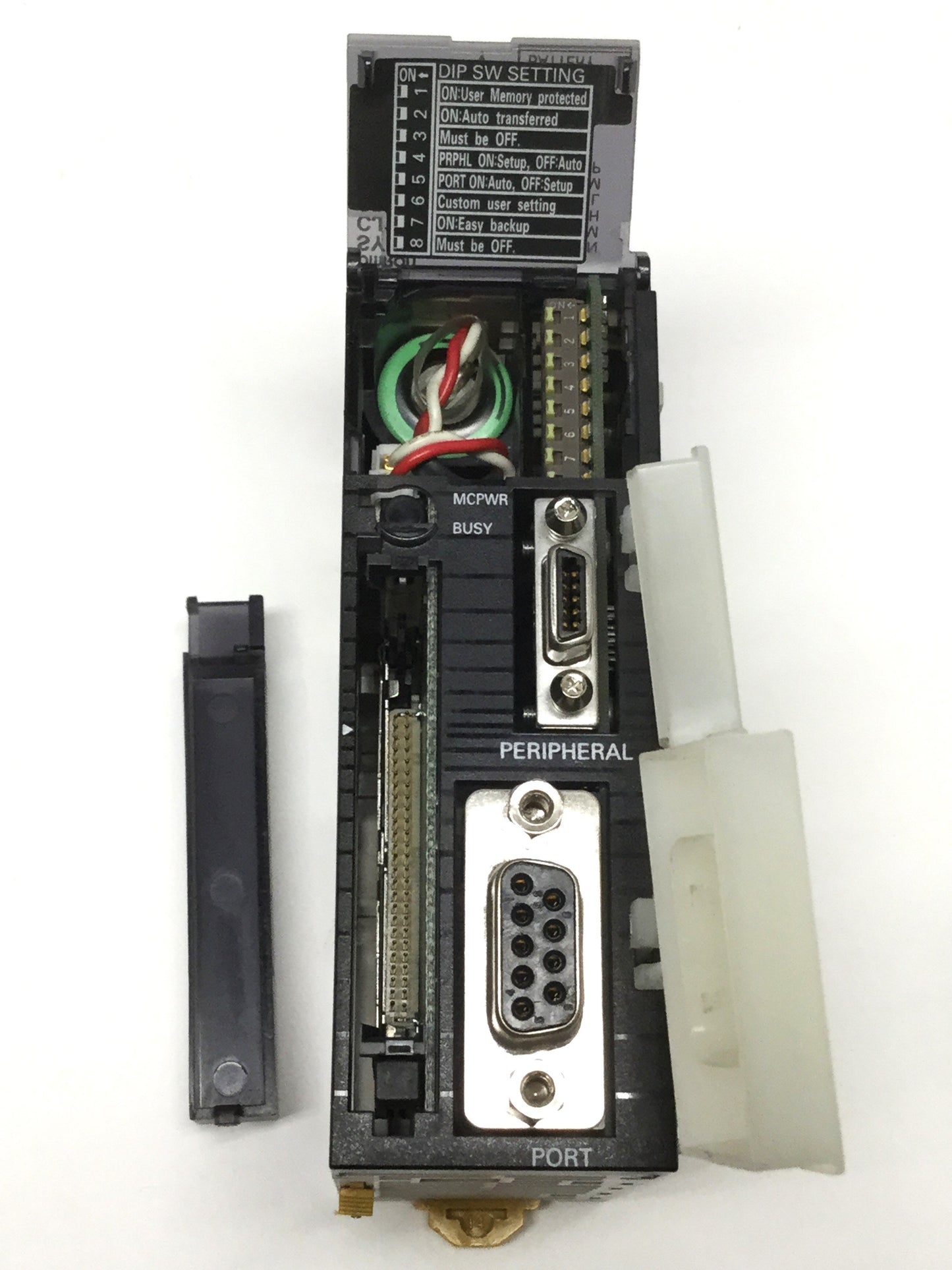 Used Omron CJ1M-CPU11 SYSMAC CJ CPU Unit, 24VDC, 5K Steps, 32K Words, DIN Rail Mount