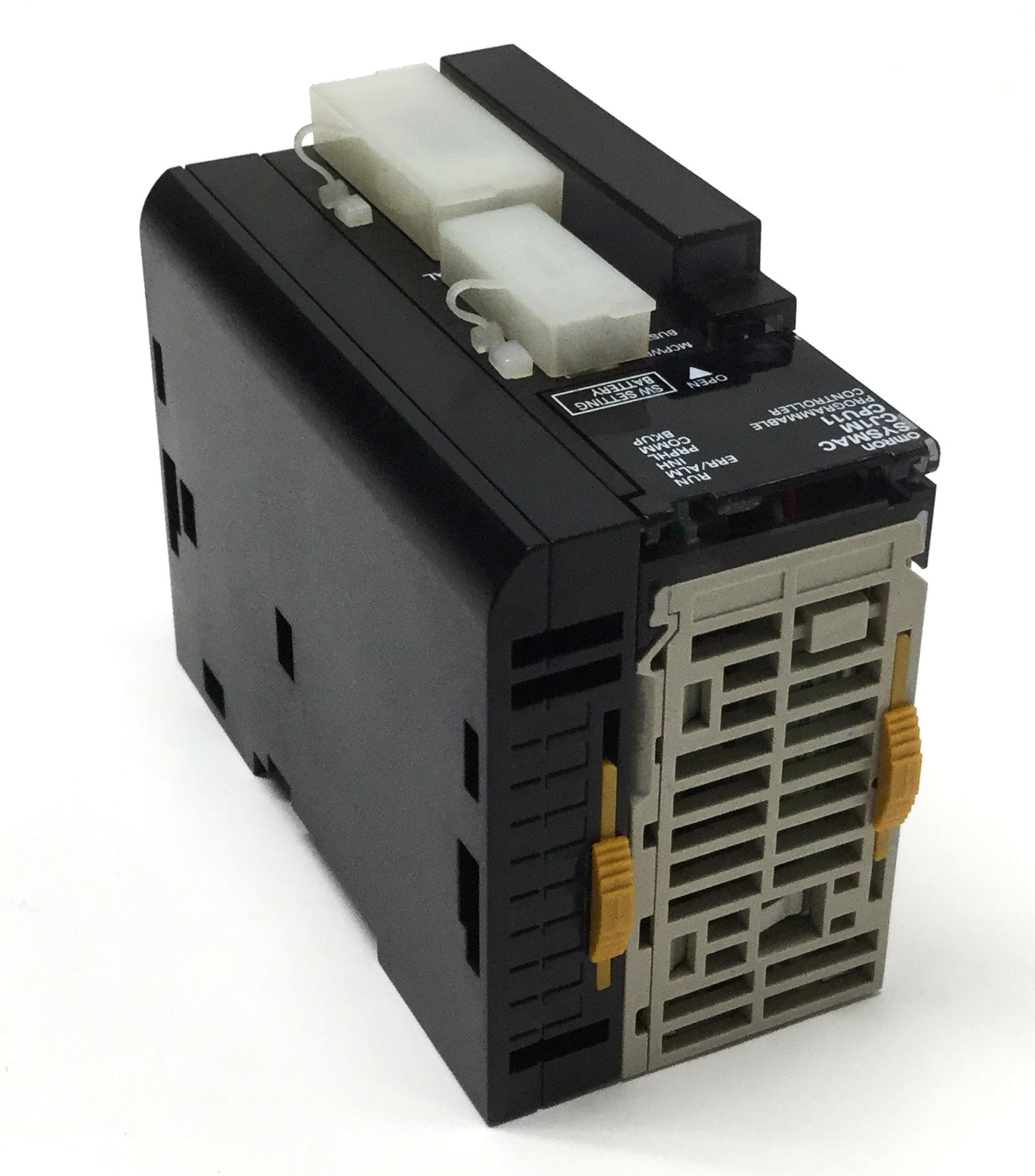 Used Omron CJ1M-CPU11 SYSMAC CJ CPU Unit, 24VDC, 5K Steps, 32K Words, DIN Rail Mount