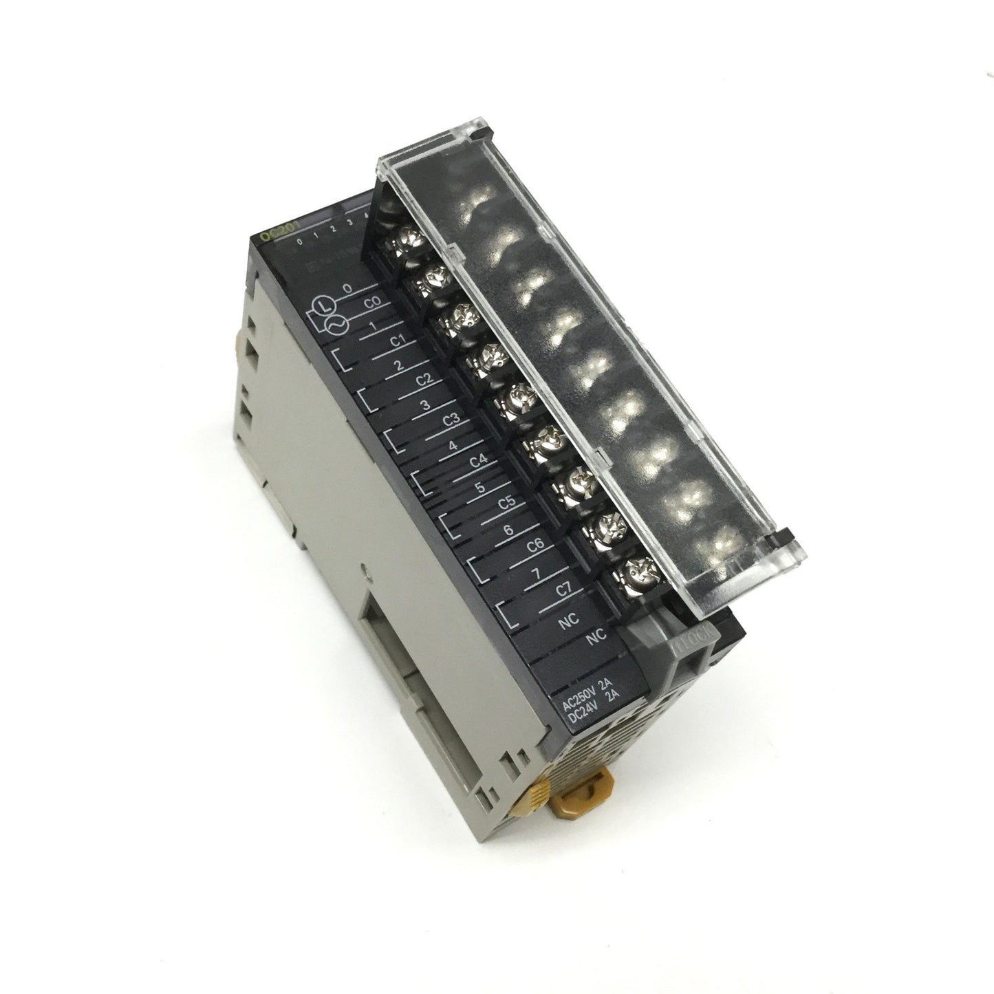 Used Omron CJ1W-OC201 SYSMAC CJ Relay Output Module, 8-Point, 24VDC / 250VAC 2A