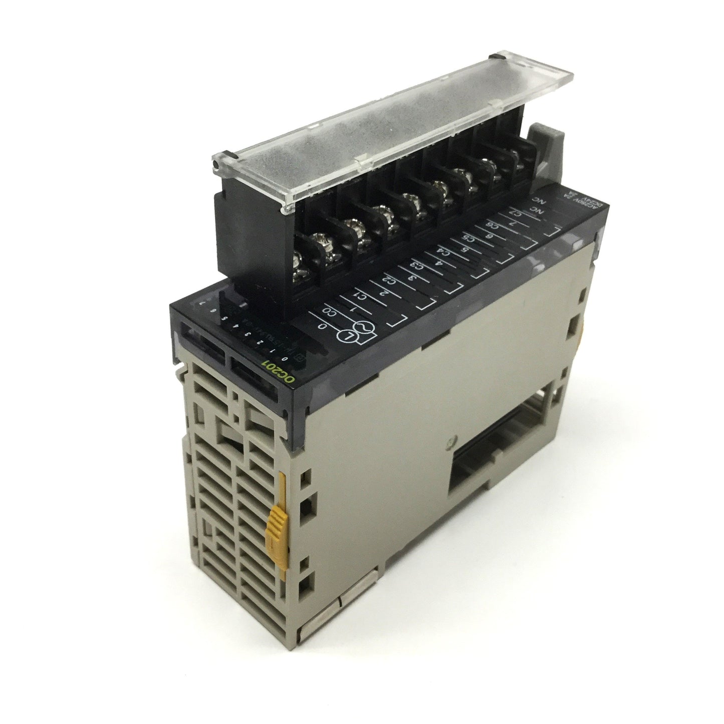 Used Omron CJ1W-OC201 SYSMAC CJ Relay Output Module, 8-Point, 24VDC / 250VAC 2A