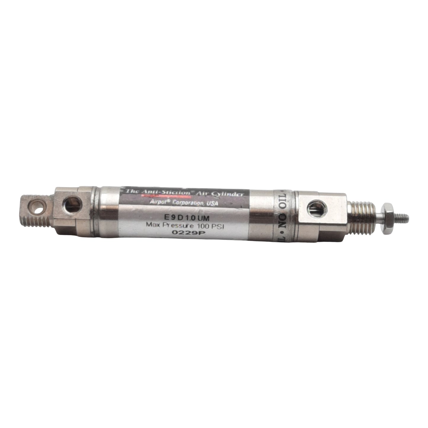 Used Airpel E9D1.0UM Pneumatic Cylinder, ø0.366in Bore, 1in Stroke, M5, 100psi Max