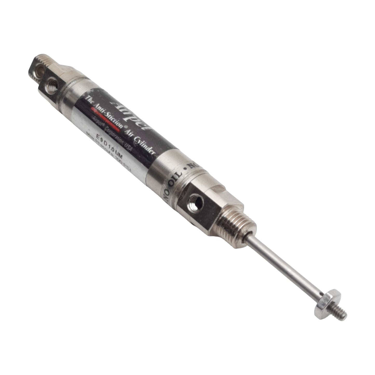 Used Airpel E9D1.0UM Pneumatic Cylinder, ø0.366in Bore, 1in Stroke, M5, 100psi Max