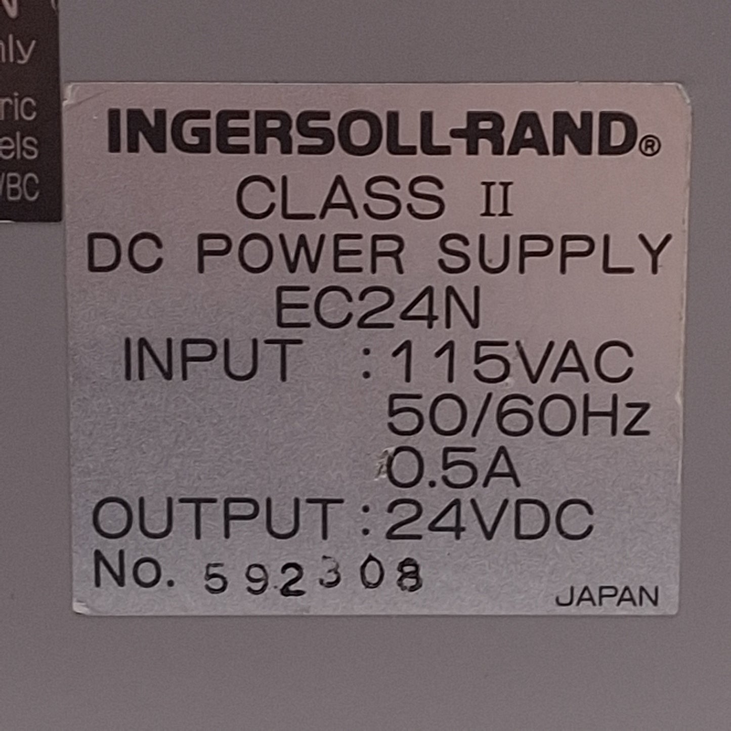 Used Ingersoll Rand EC24N Electric Screwdriver Controller, 24VDC Output, 115VAC Input