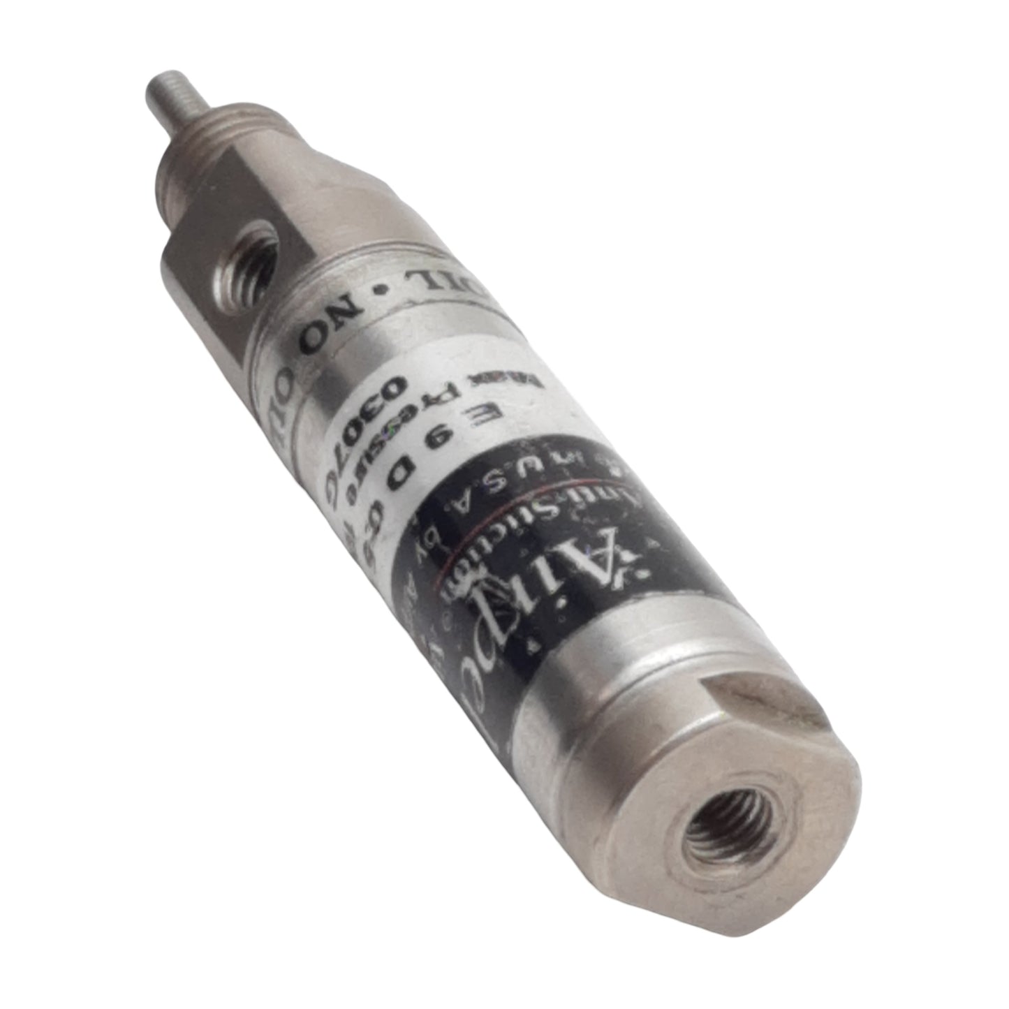 Used Airpel E9D0.5N Pneumatic Cylinder, ø0.366in Bore, 0.5in Stroke, M5, 100psi Max