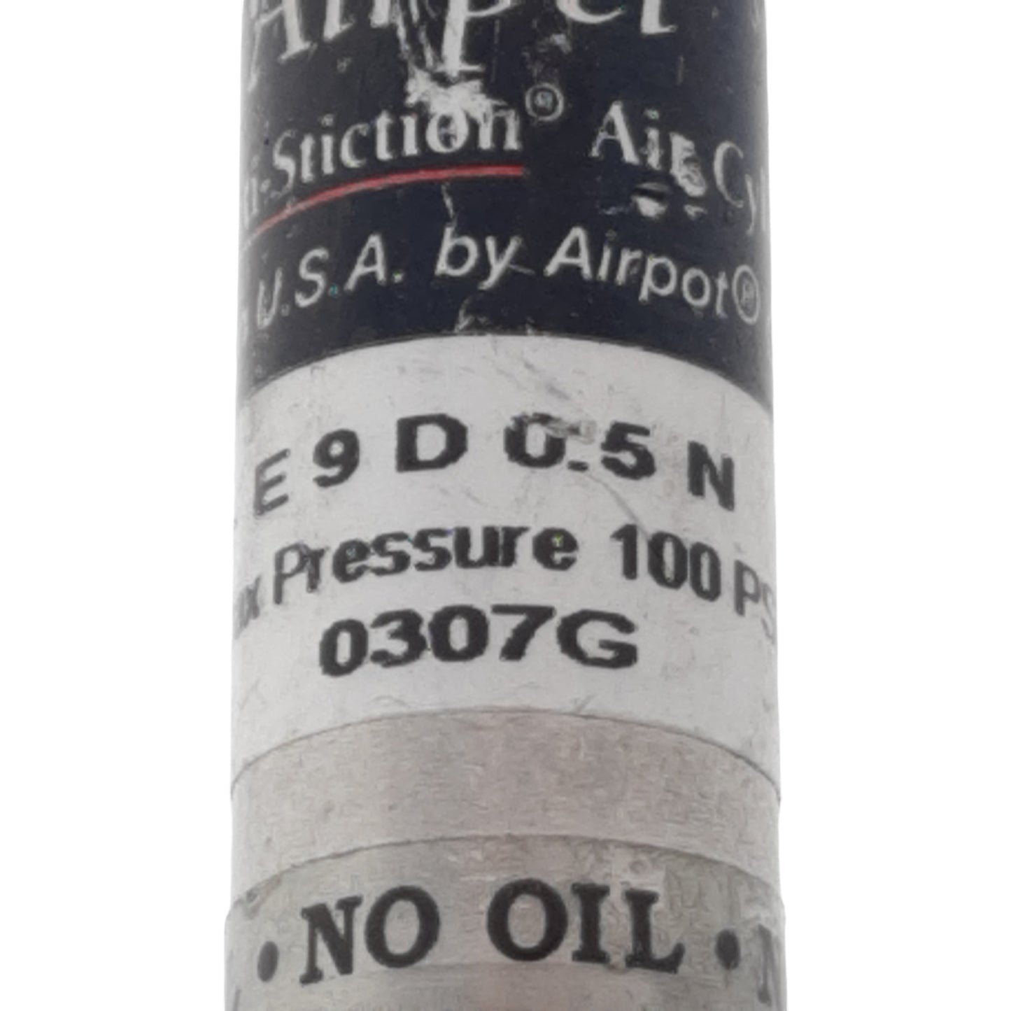 Used Airpel E9D0.5N Pneumatic Cylinder, ø0.366in Bore, 0.5in Stroke, M5, 100psi Max