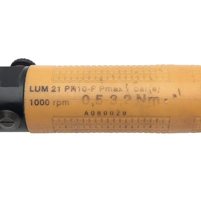 Used Atlas Copco Tools LUM21 PR10-P Pneumatic Screwdriver, 1000rpm, 0.5-3.2Nm, 7bar