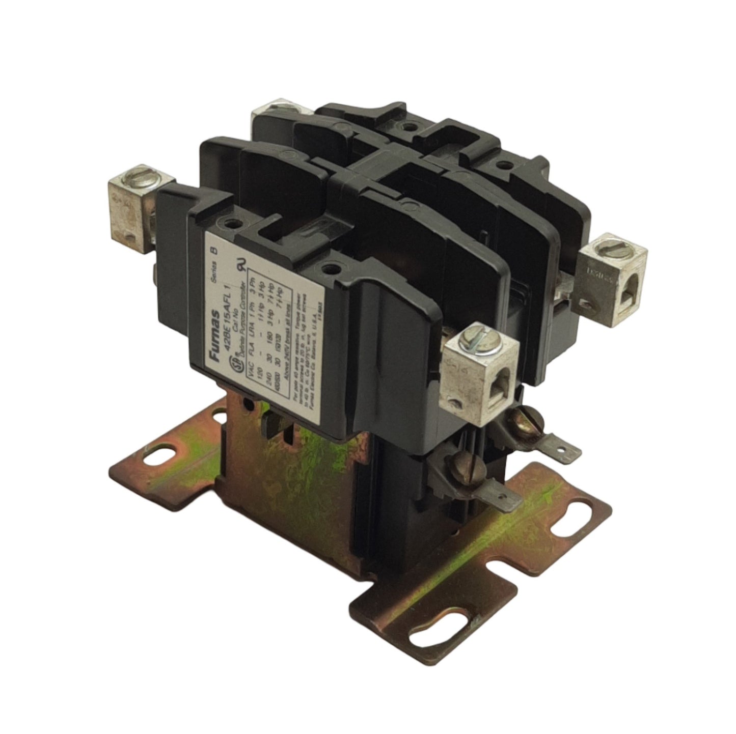 Used Furnas 42BE15AFL1 Controller Contactor, 2-Pole, Coil: 110/120V 50/60Hz