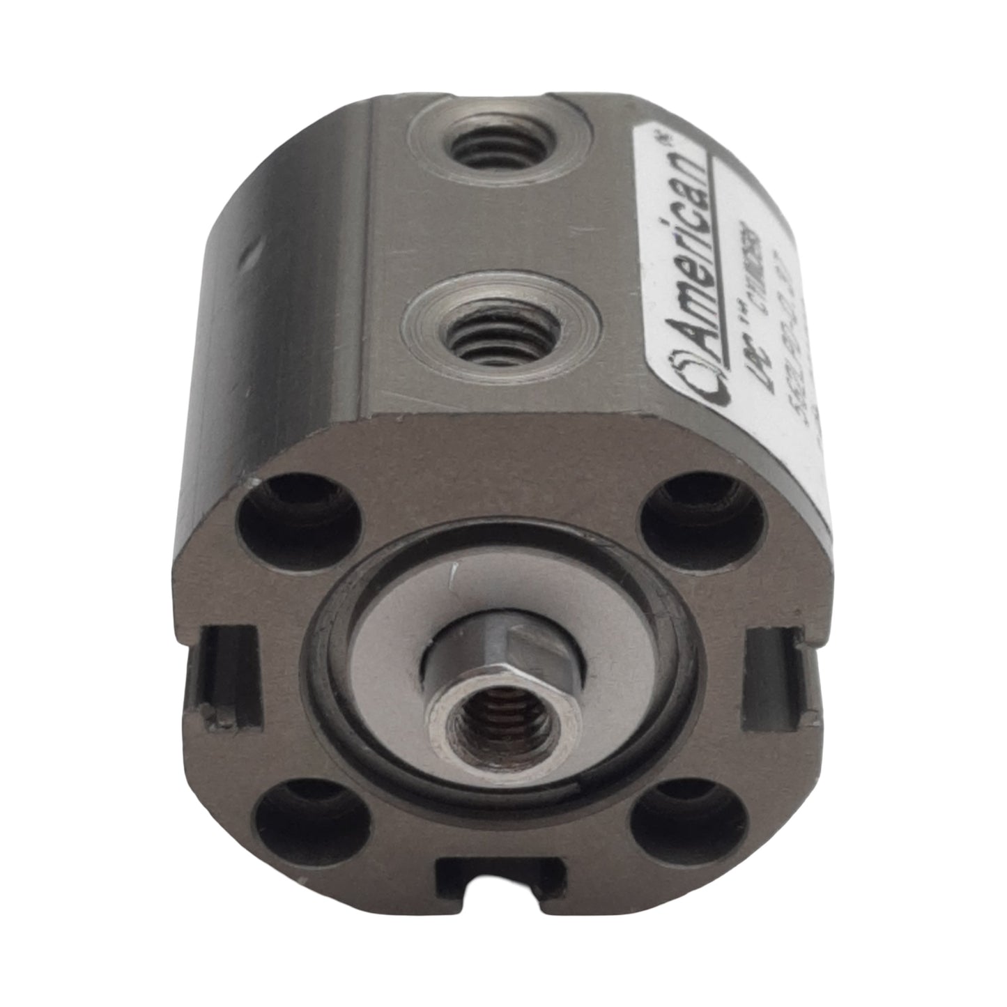 Used American 562LPD-0.37 Pneumatic Cylinder, 9/16in Bore, 0.37in Stroke, #10-32