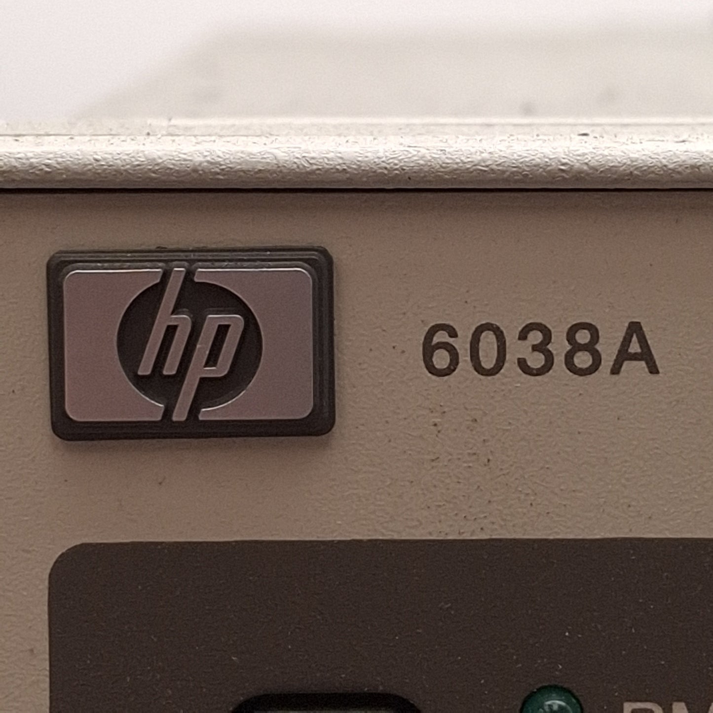 Used HP 6038A System DC Power Supply, 200W, 0-60VDC 0-10A Out, RJ-12 *No Feet*