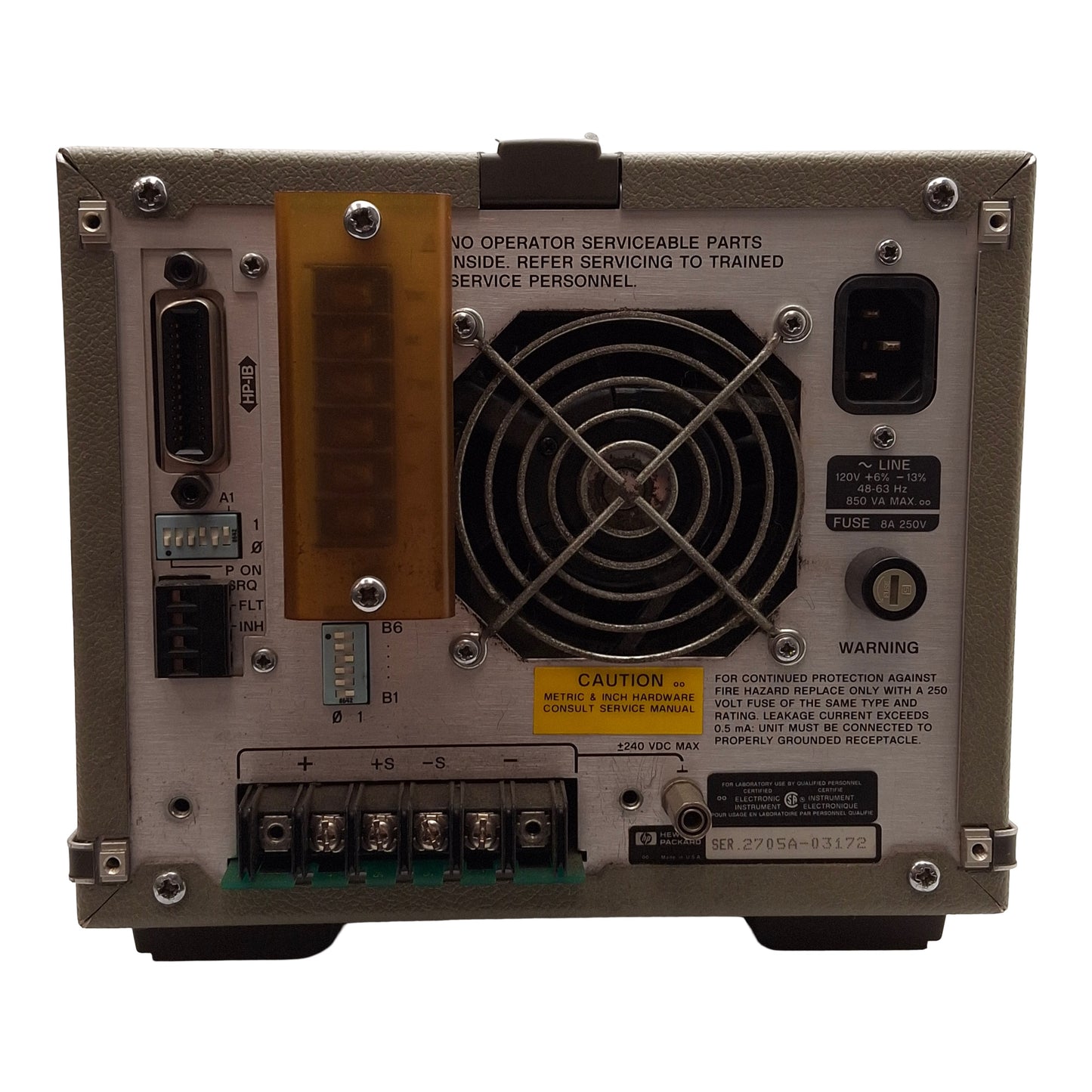 Used HP 6038A System DC Power Supply, 200W, 0-60VDC 0-10A Output, 120VAC Input
