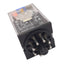 Used Omron MKS2PIN DC24 Plug-In Relay, DPDT, 8-Pin, 250VAC/30VDC 10A Max, 24VDC Coil