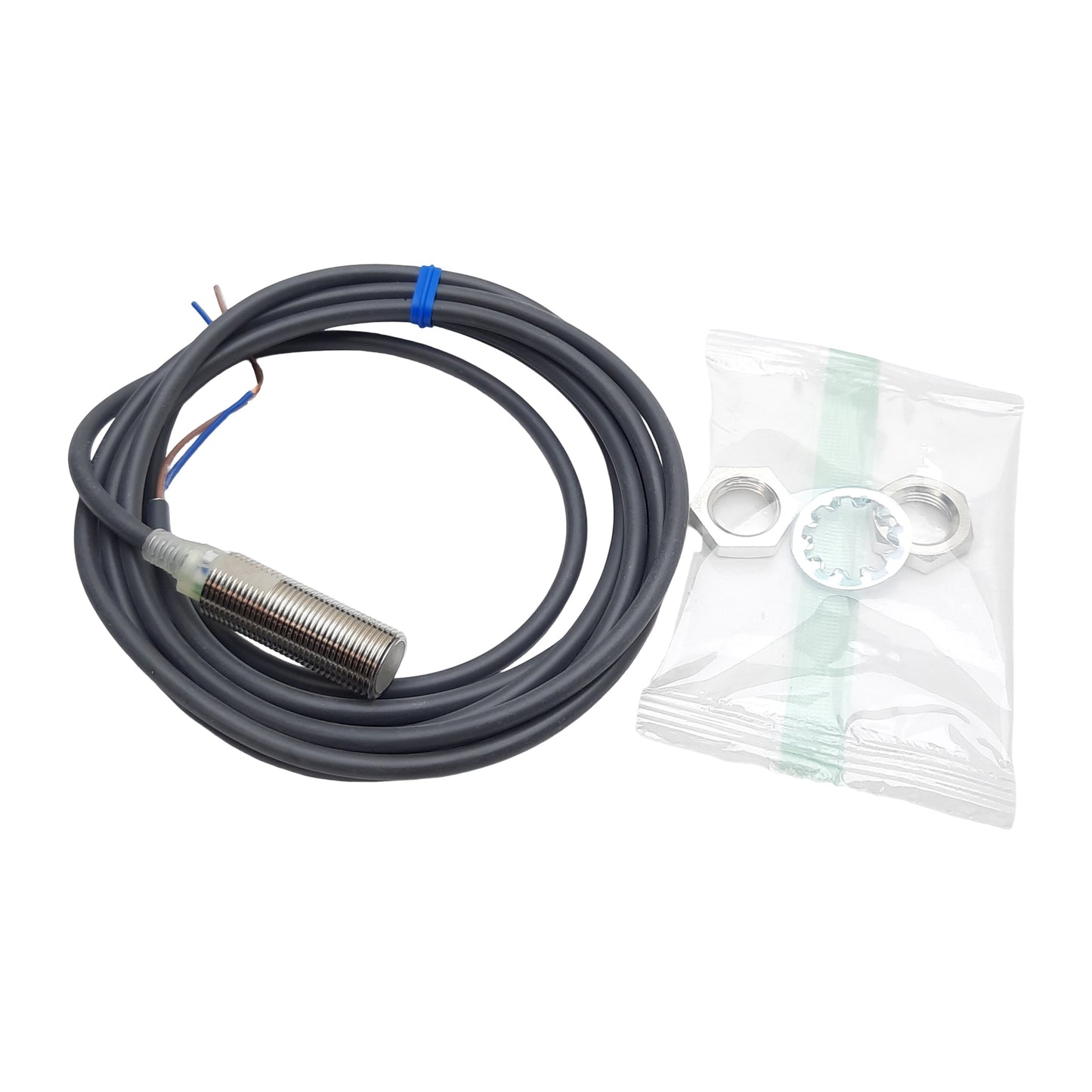 New Omron E2E-X3D1-N Proximity Sensor, NO, 3mm Range, 12-24VDC 50mA, M12, 2m