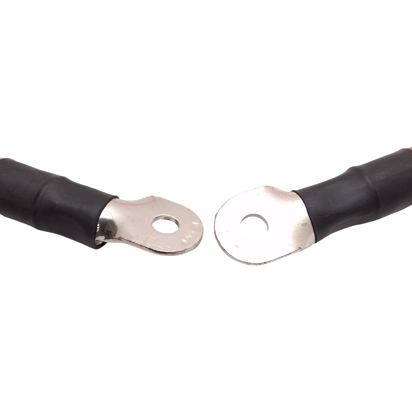 Used AWM 10070 E42481 Battery Cable, 600VAC, 2/0 AWG, ø0.325in ID Ring, 4ft Long