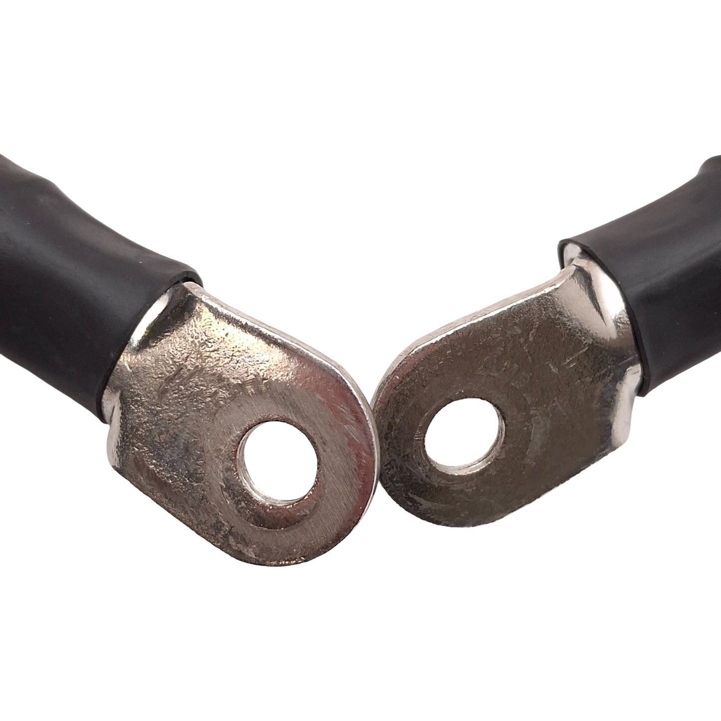 Used AWM 10070 E42481 Battery Cable, 600VAC, 2/0 AWG, ø0.325in ID Ring, 3ft Long