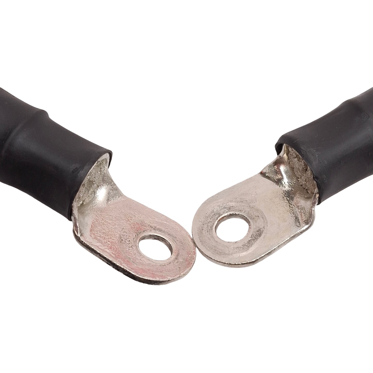 Used AWM 10070 E42481 Battery Cable, 600VAC, 2/0 AWG, ø0.325in ID Ring, 3ft Long