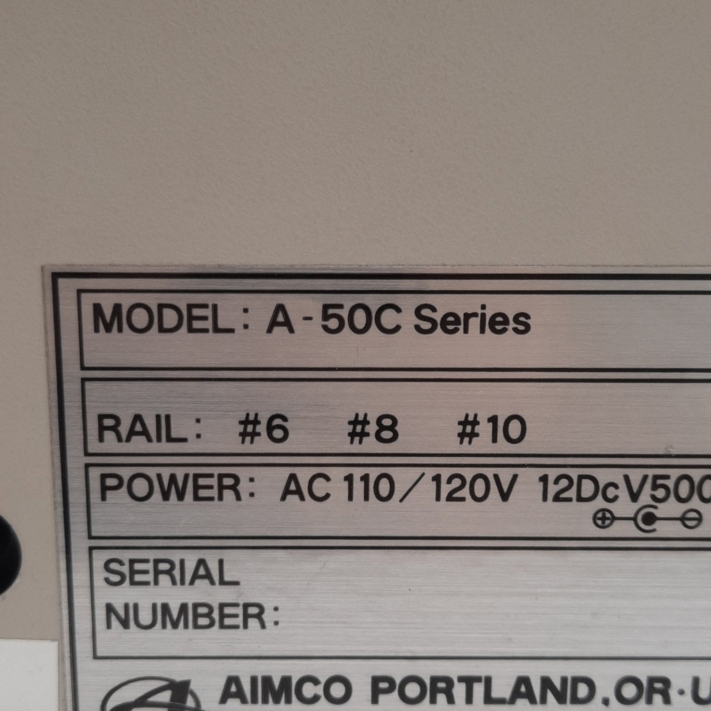Used Aimco A-50C Automatic Screw Feeder, M3.5-M5.0 (#6-10) Range, 120VAC/12VDC 500mA