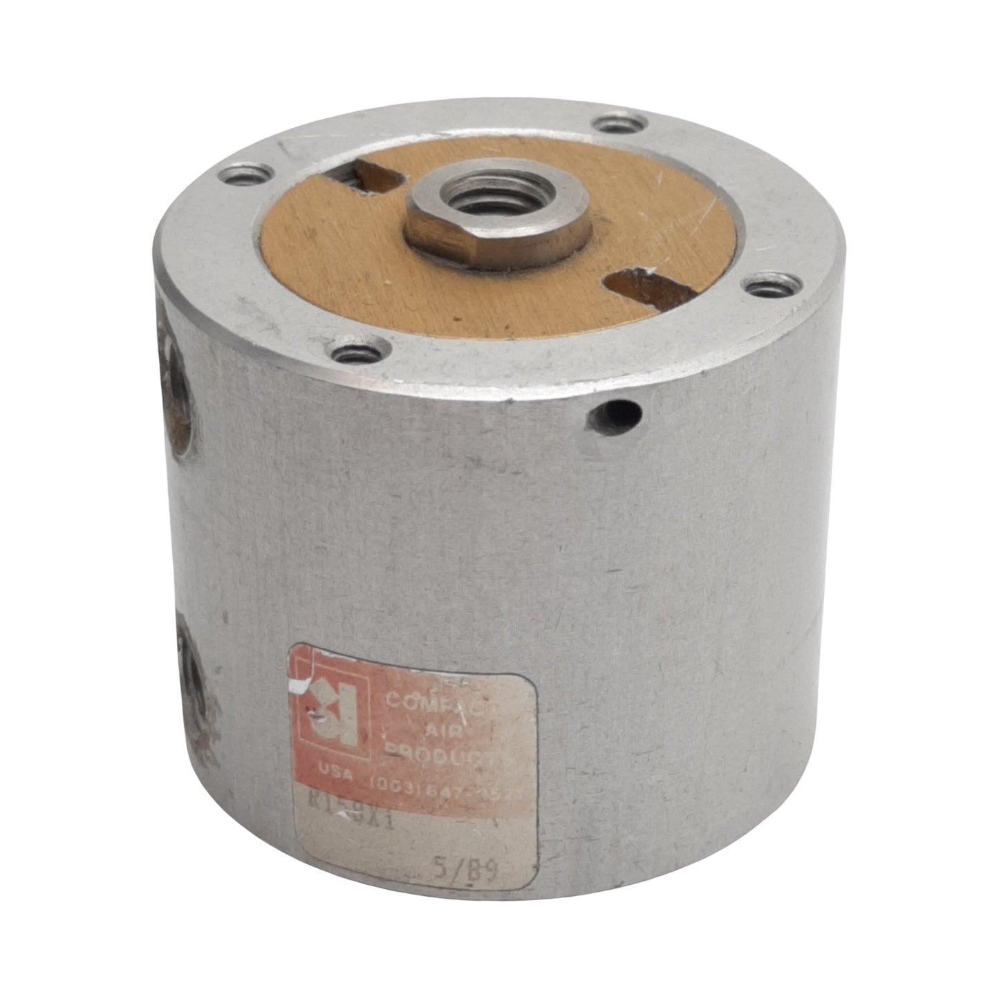 Used Compact R158X1 Pneumatic Cylinder, ø1-5/8in Bore, 1in Stroke, 1/8in NPT, 150psi