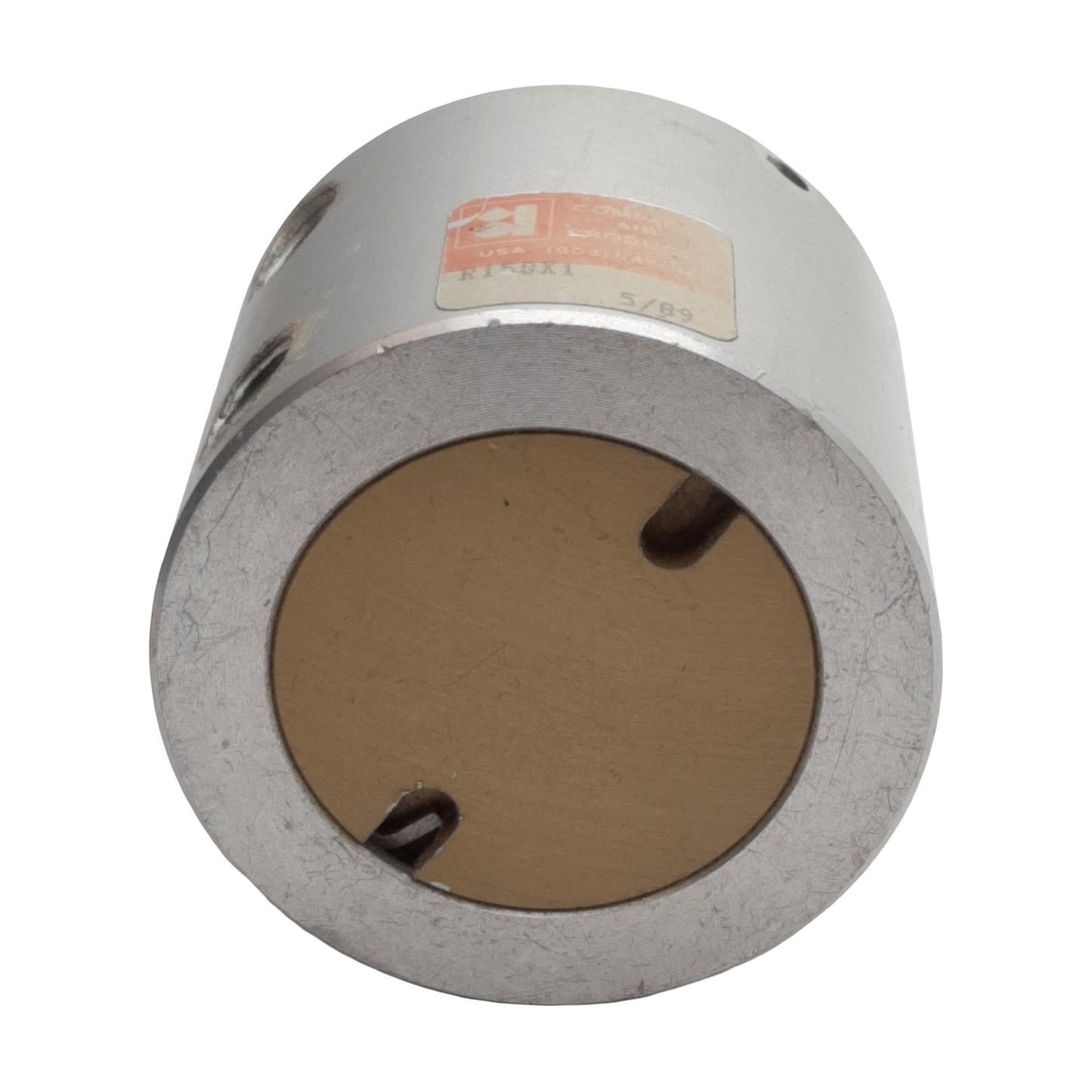 Used Compact R158X1 Pneumatic Cylinder, ø1-5/8in Bore, 1in Stroke, 1/8in NPT, 150psi