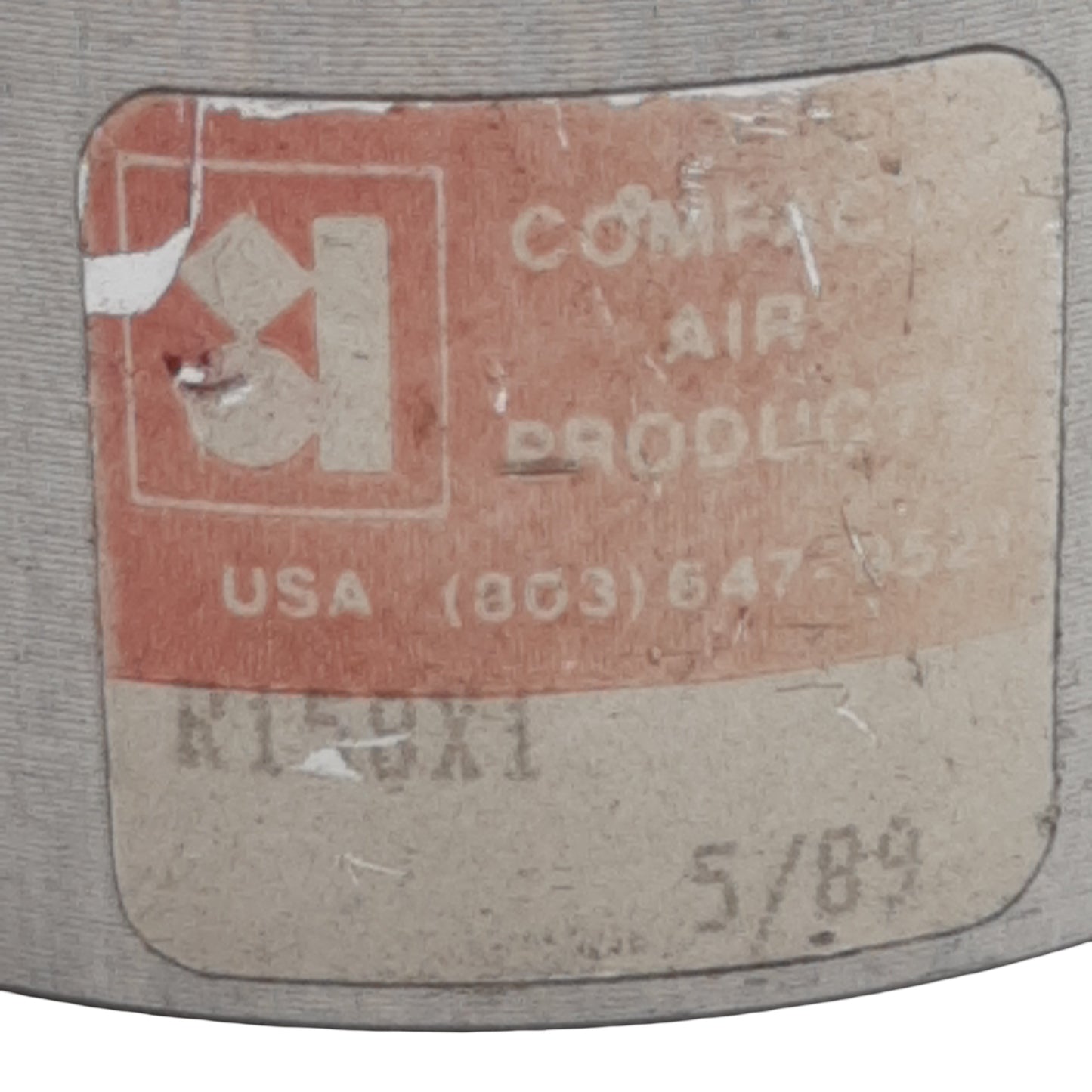 Used Compact R158X1 Pneumatic Cylinder, ø1-5/8in Bore, 1in Stroke, 1/8in NPT, 150psi