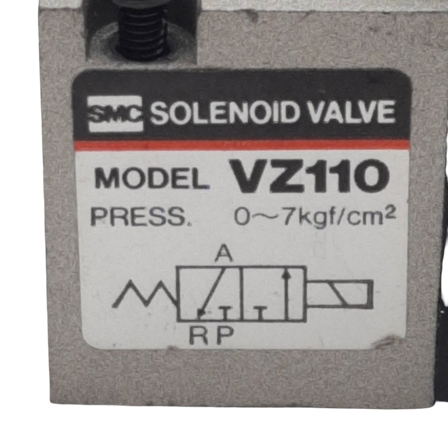 Used SMC VZ110-5MOZ-M5 Solenoid Valve, 3-Way NC, 0.15-0.7MPa, M5 Port, 24VDC Coil