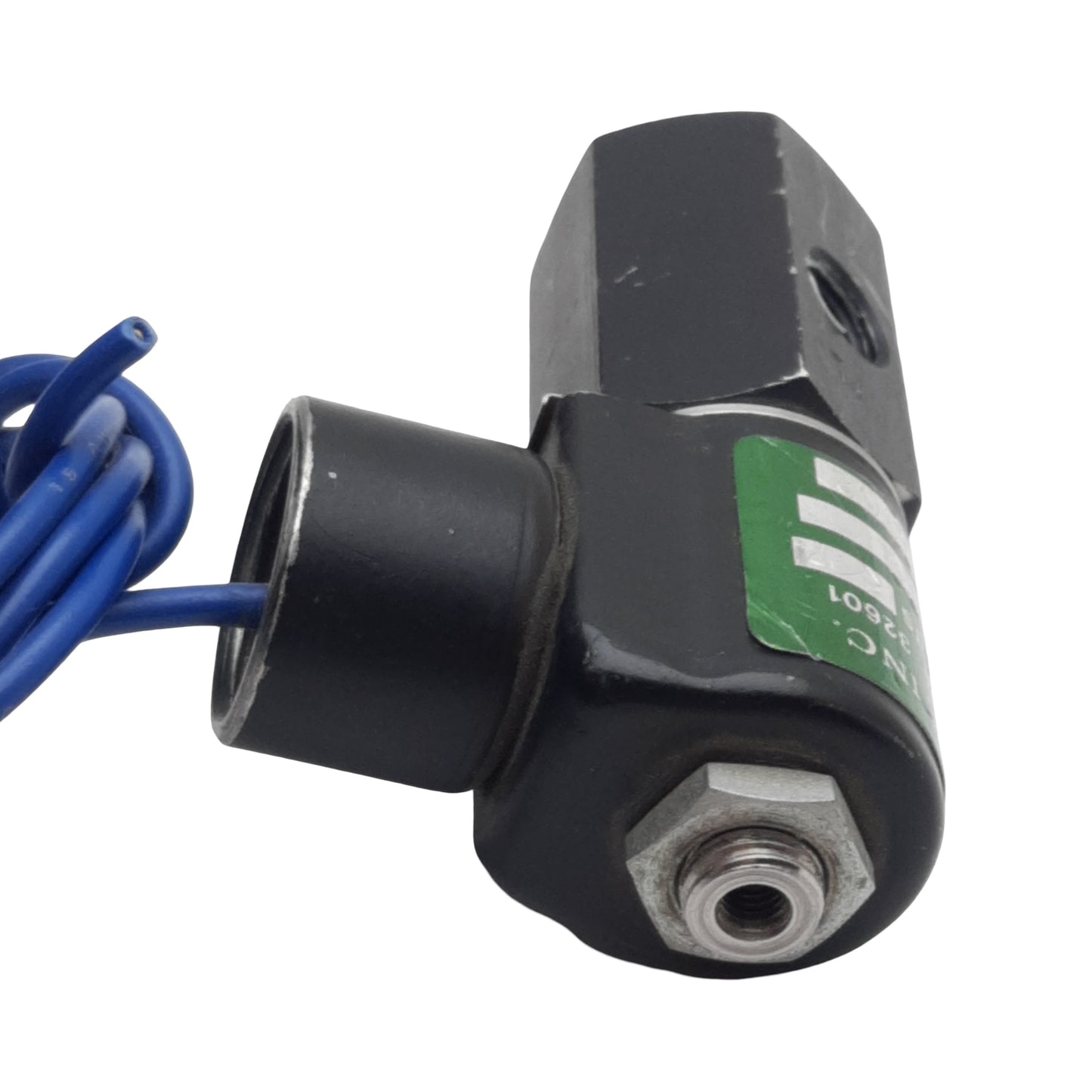 Used Fabco-Air FX88302 Solenoid Valve, 1/8in NPT, 100psi Max, 7W, 120VAC Coil