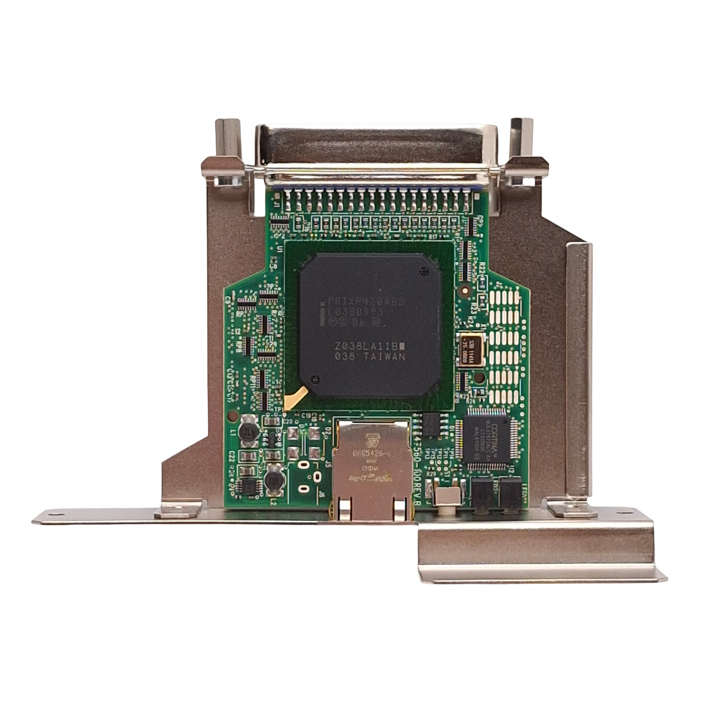 Used Zebra 47560-100 Rev B Ethernet Network Interface Card For 105SL *No Ribbon*