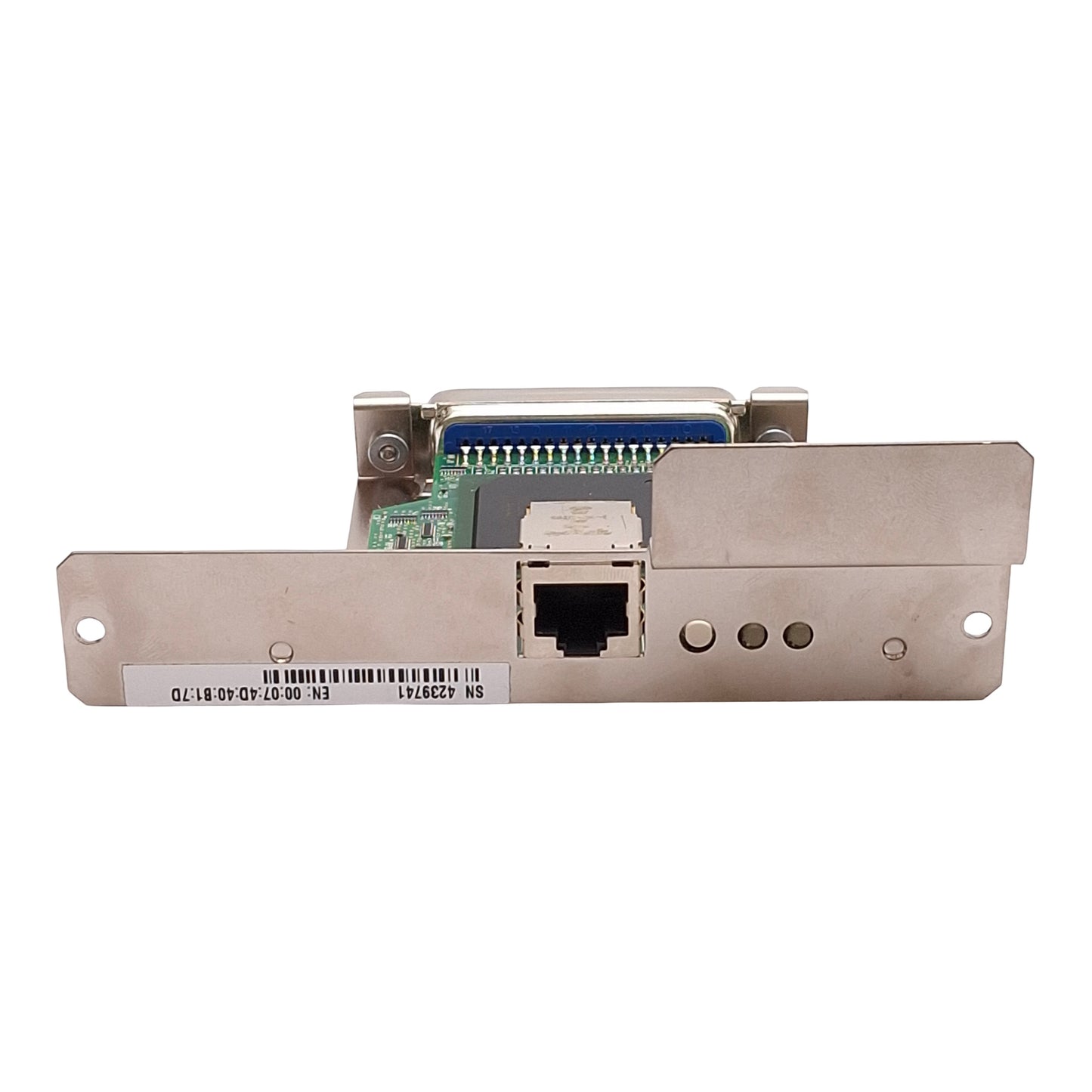 Used Zebra 47560-100 Rev B Ethernet Network Interface Card For 105SL *No Ribbon*