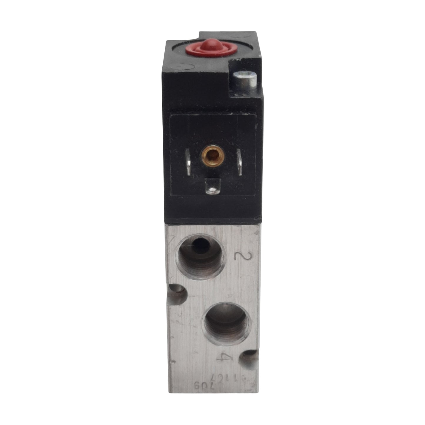 Used Humphrey 410-39-120V Solenoid Valve, 4-Way, 1/8in NPTF, 125psi, 4.5W 120VAC Coil
