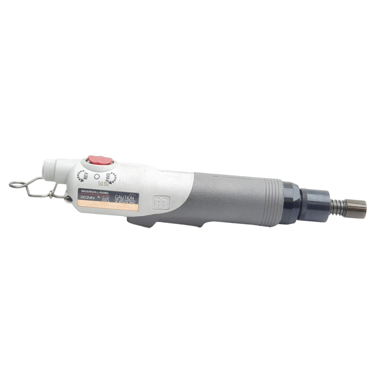 Used Ingersoll Rand EL1007B Electric Screwdriver, 24VDC, 0.03 to 1.2Nm, 500-700RPM