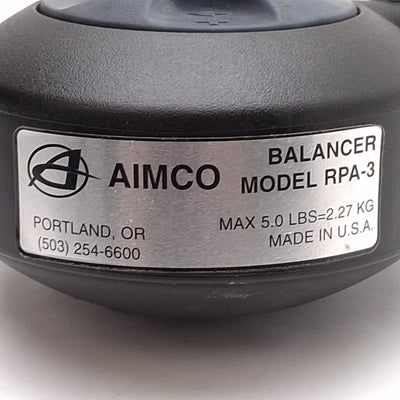Used Aimco RPA-3 Tool Balancer Retractor, 3.0-5.0lbs Capacity, 5ft Nylon Steel Cable