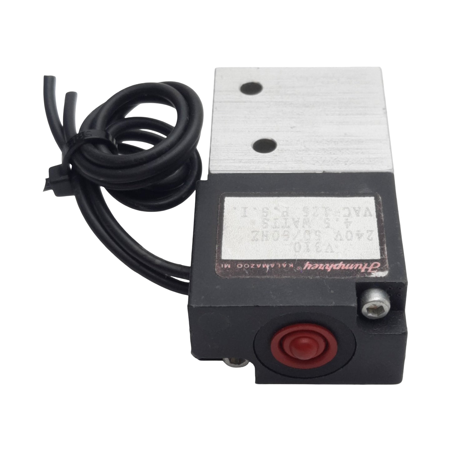 Used Humphrey V130-240V Solenoid Valve, 3/2-Way, 1/8in NPT, 125psi, 4.5W, 240VAC Coil