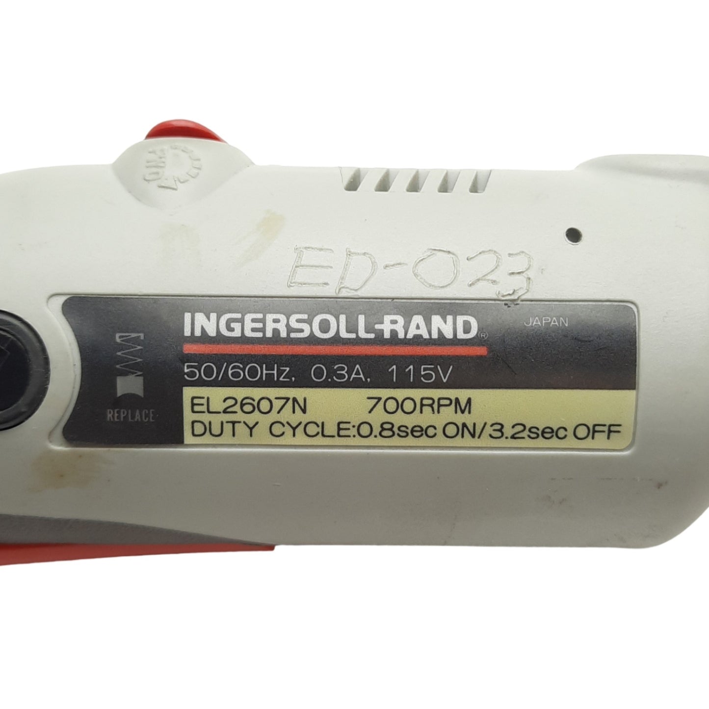 Used Ingersoll Rand EL2607N Electric Screwdriver 1/4in Drive, 115VAC, 1.2-2.9Nm