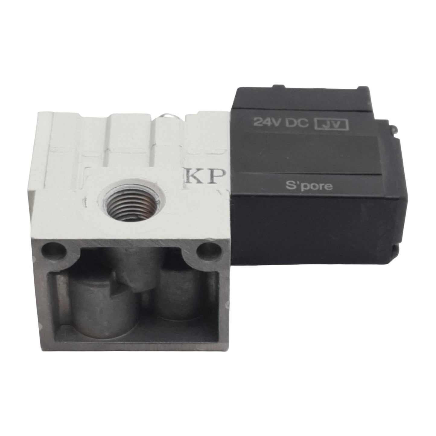 Used SMC NVKF334-5DZ-01 Solenoid Valve, 3/2-Way, 1/8in Rc, 0-0.7MPa, 24VDC Coil