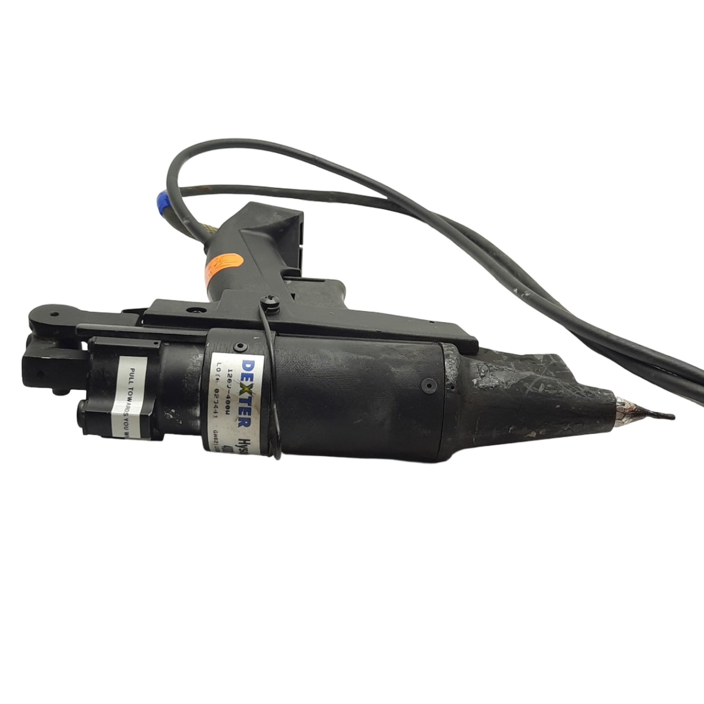 Used Dexter Hysol Model 4000 Pneumatic Hot Glue Gun, 4-6bar, 120VAC, ø43mm Slugs