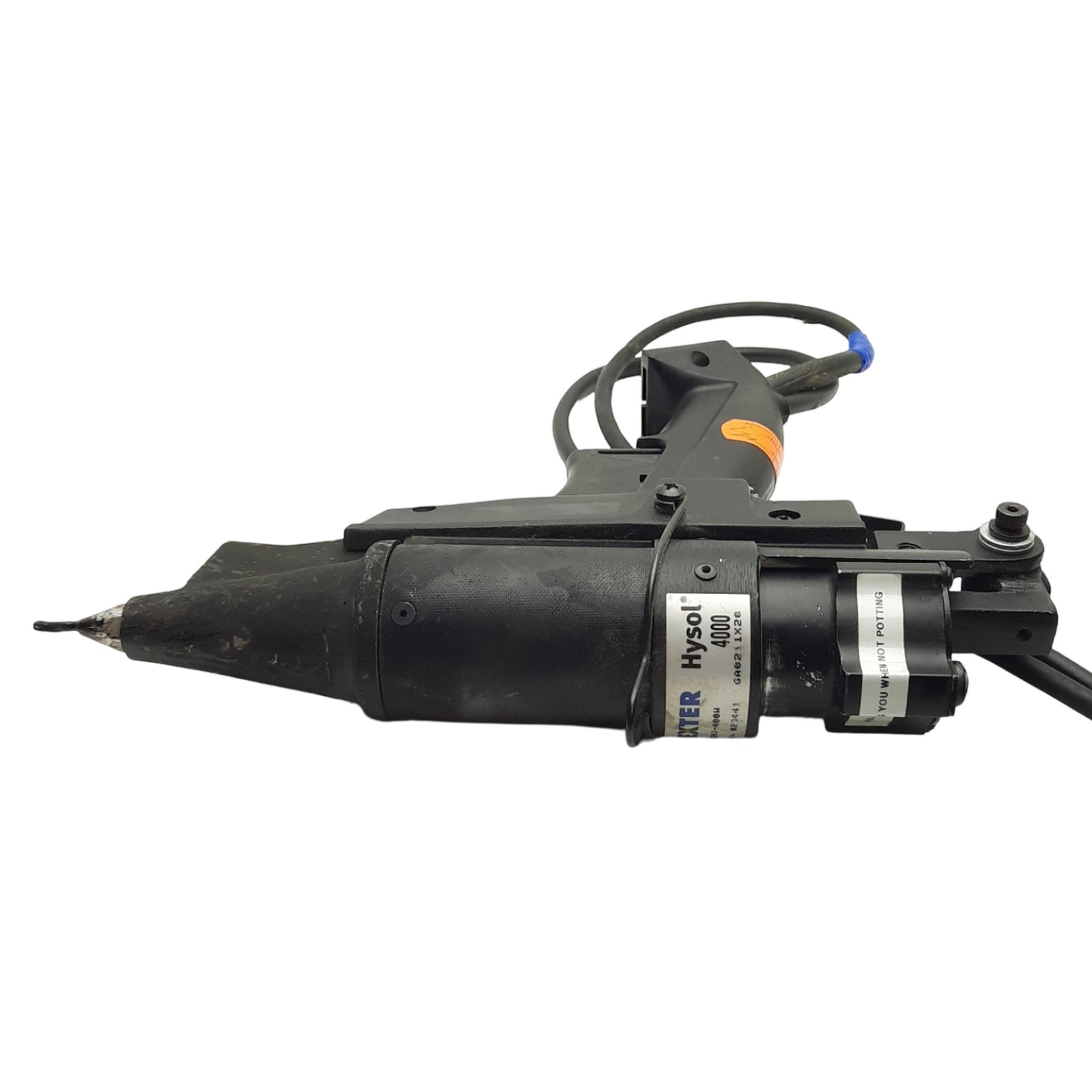 Used Dexter Hysol Model 4000 Pneumatic Hot Glue Gun, 4-6bar, 120VAC, ø43mm Slugs