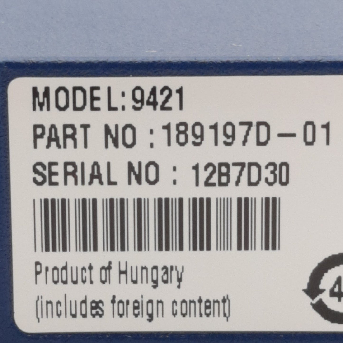 Used National Instruments 9421 Sinking Digital Input Module 8 Channels, 11V to 30V