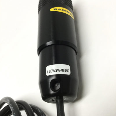 Used Banner LEDWSW-88260 PresencePLUS LED 30mm Spot Light Cool White 5500-8300K 24VDC