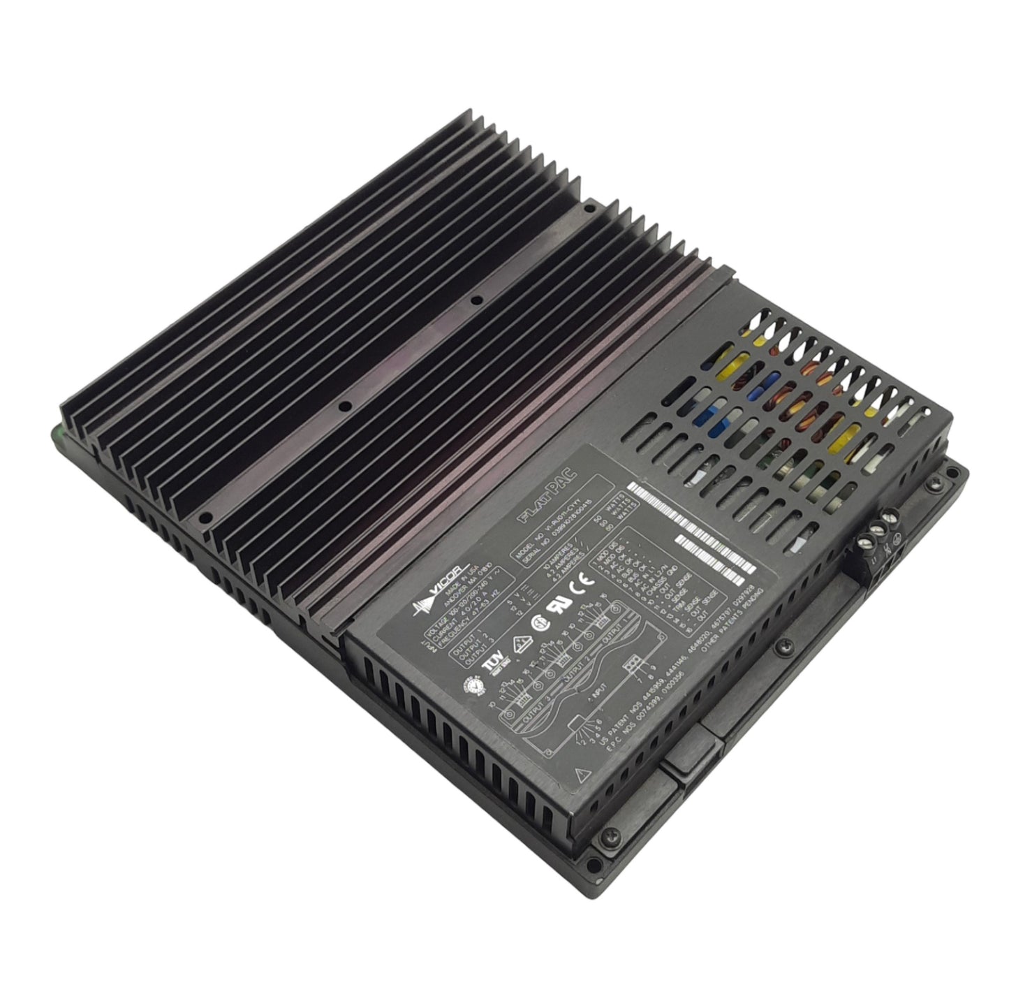 Used Vicor VI-RU011-CYYY FlatPac Power Supply, 3x Output 5VDC/12VDC/12VDC 50W