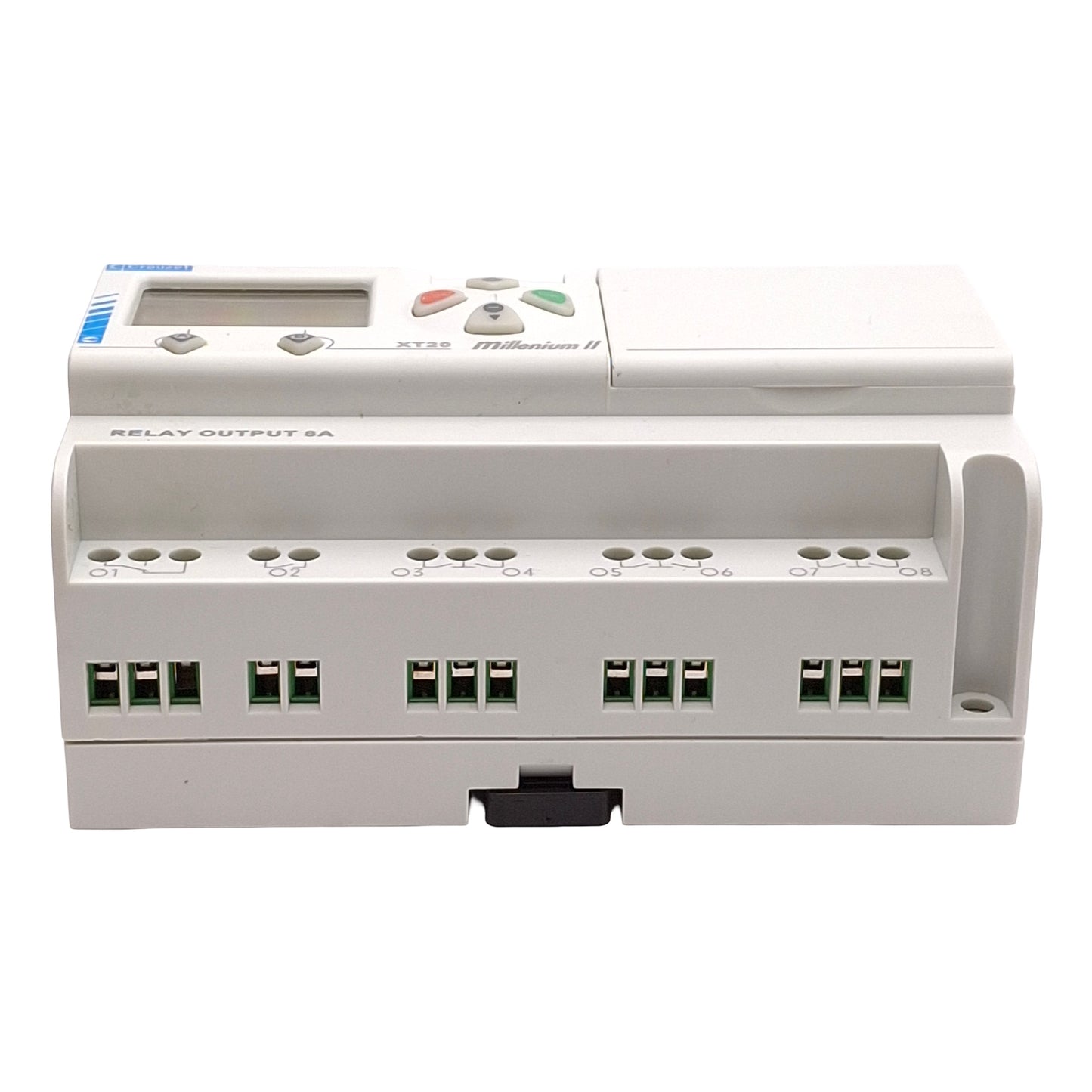 Used Crouzet 88950061 Millenium II XT20 Relay Module, 12 PNP Input, 8 Relay Output