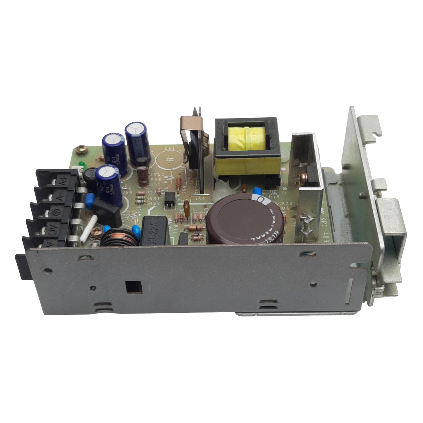 Used Omron S82J-02515AD Power Supply, 100-240VAC In, 1.7A 15VDC Out, 25W, DIN Rail